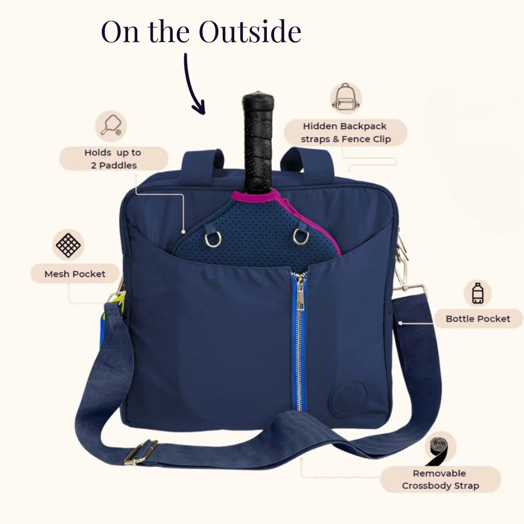 3 in 1 Pickleball Bag - Tote, Backpack, Crossbody - Image 6