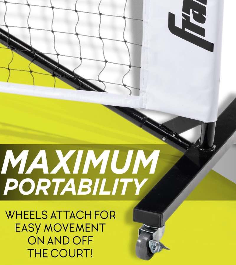 Franklin Official Tournament Full Sized Pickleball Net With Wheels - Image 3
