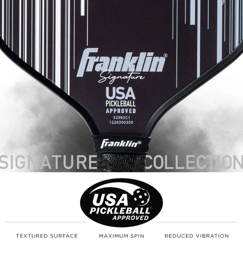 Franklin Signature Series Fiberglass Pro Pickleball Paddle Black - Image 6
