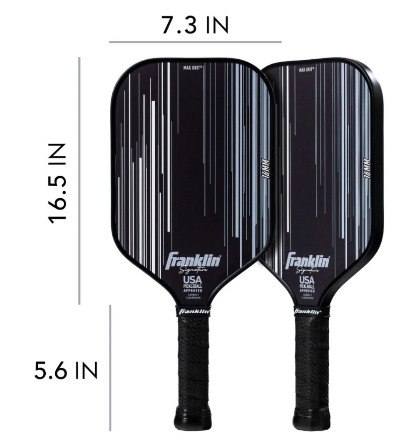 Franklin Signature Series Fiberglass Pro Pickleball Paddle Black - Image 7