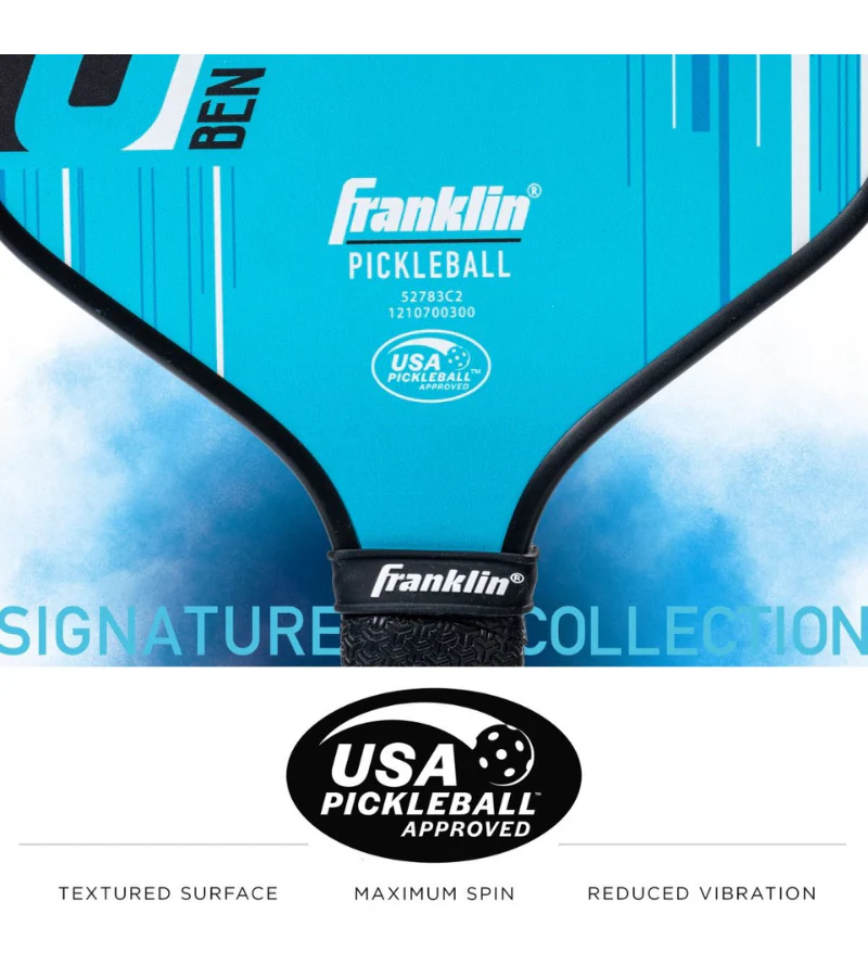 Franklin Signature Series Fiberglass Pro Pickleball Paddle Blue - Image 5