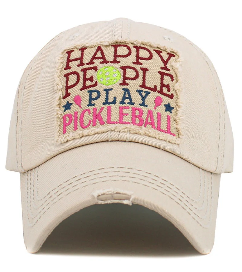 Happy People Play Pickleball Hat - Image 4