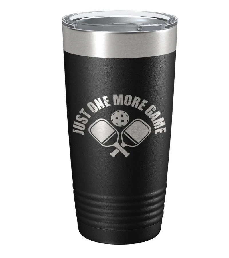 Just One More Game Pickleball Insulated Tumbler 20oz - Image 3