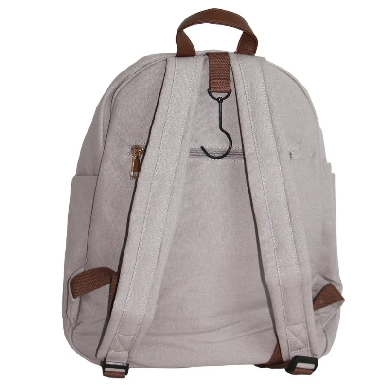 Mens Canvas Pickleball Backpack Grey - Image 3