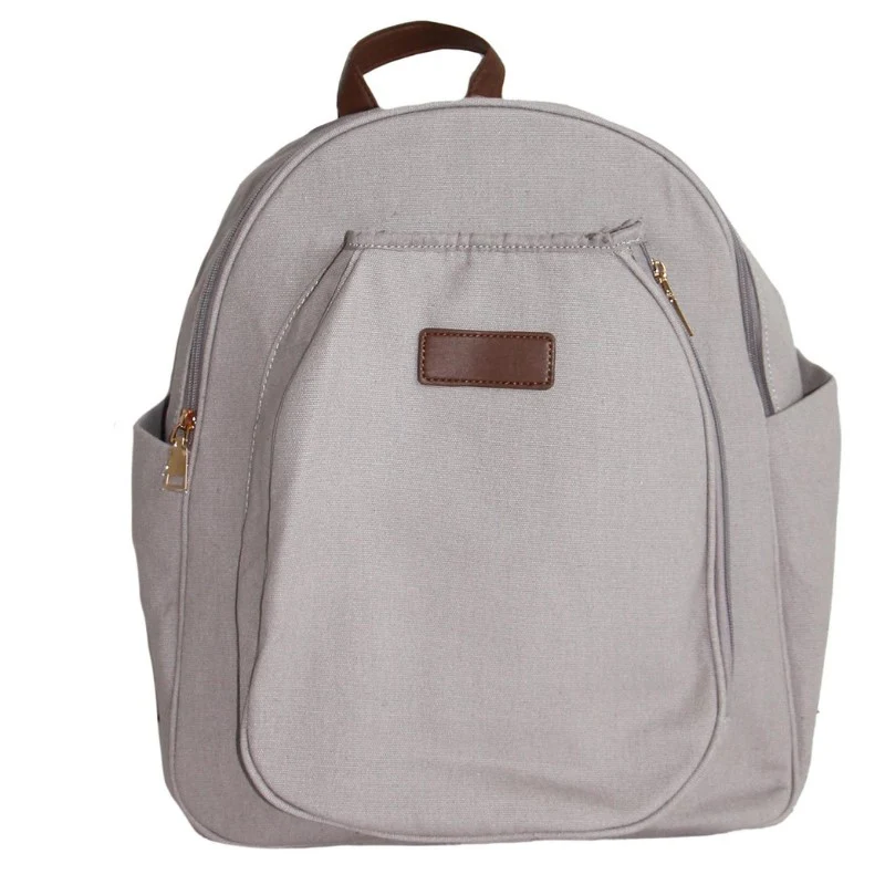 Mens Canvas Pickleball Backpack Grey - Image 5