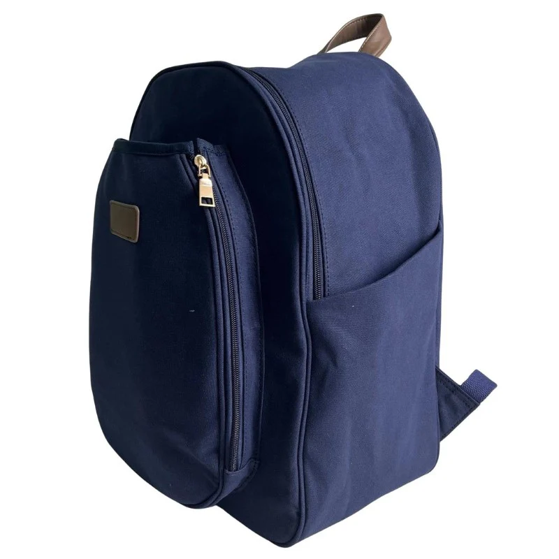 Mens Canvas Pickleball Backpack Navy - Image 5