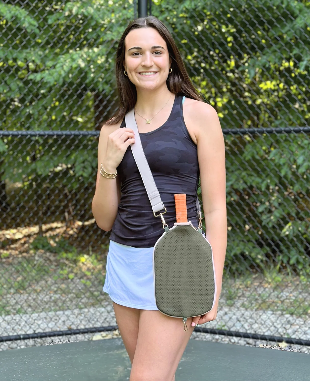 Olive Neoprene Cross Body Paddle Cover - Image 3