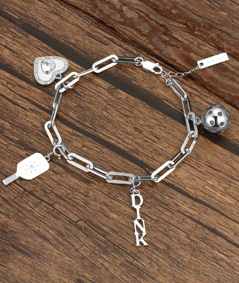Pickle Me Silver Charm Bracelet - Image 4