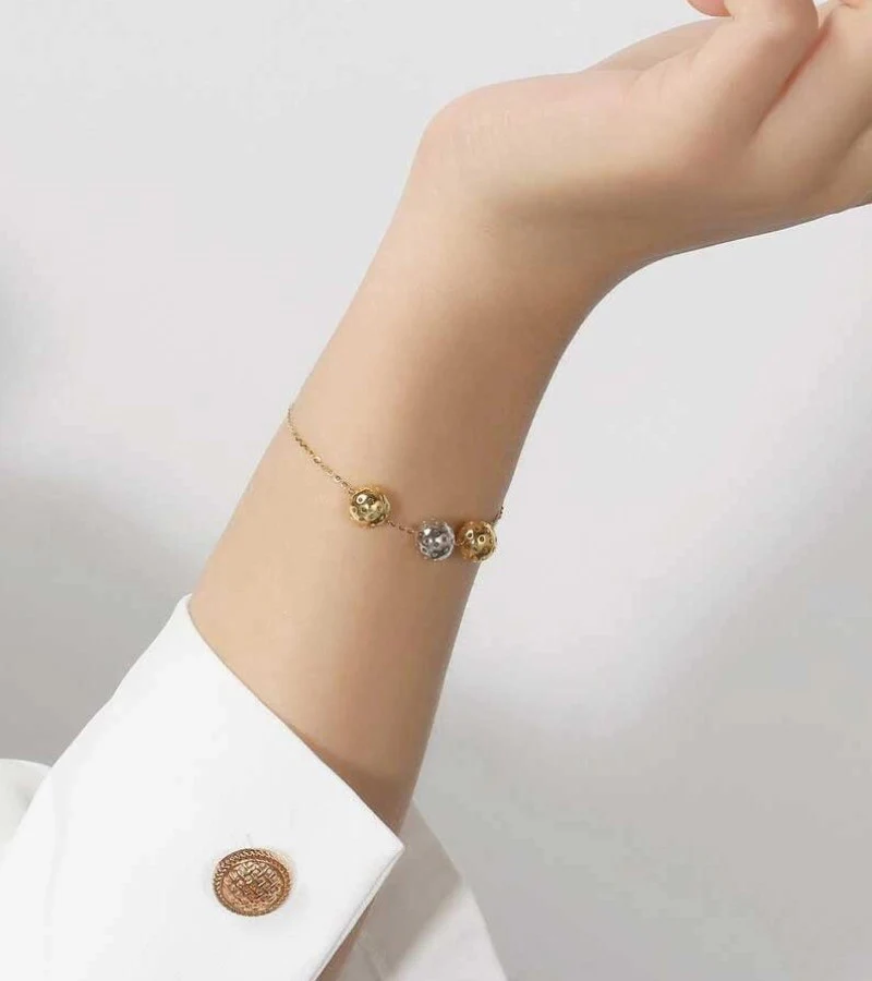 Pickleball Ball Trio Adjustable Bracelet - Image 3