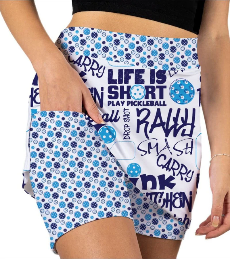 Pickleball Slam Blue Skort - Image 3