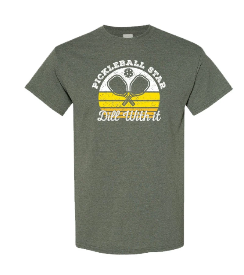 Pickleball Star Dill With It T-Shirt - Image 3