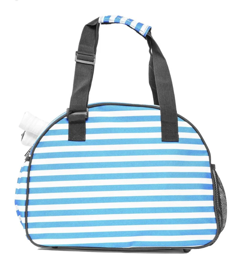 Pik 'le' Ball Blue Striped Pickleball Tote Bag - Image 3