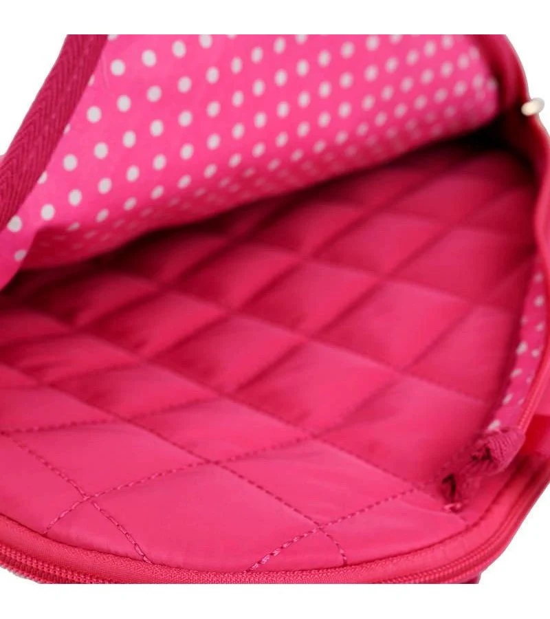 Quilted Designer Pickleball Sling Bag - Hot Pink - Image 4